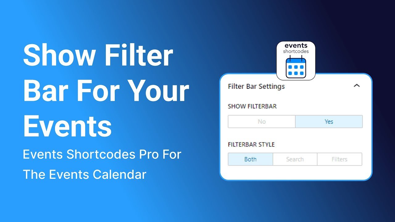 Filter and Search Events using the Events Shortcodes Pro Plugin